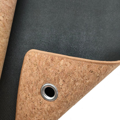 Cork Yoga Mat with Wall Hanging & Carry Strap – Eco-Friendly, Non-Slip & Space-Saving Design - Natural TPE/Rubber