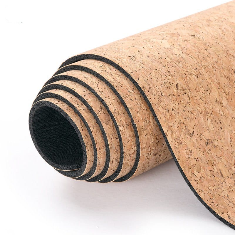 Premium Eco-Friendly Cork Yoga Mat – Non-Slip, Natural TPE & Rubber
