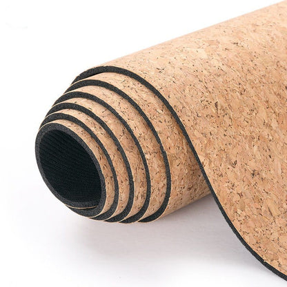 Premium Eco-Friendly Cork Yoga Mat – Non-Slip, Natural TPE & Rubber